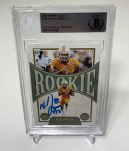Velus Jones Jr. Chicago Bears RC handsigniert signiert Beckett BAS Plattenkarte COA - Bild 1 von 5