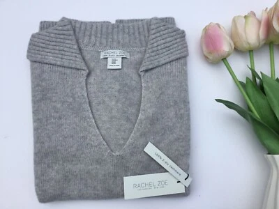 Suéter Cuello Rachel Zoe Johnny 100% Cachemira Talla M Gris Beige Jaspeado Foto 1 de 4