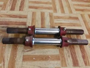 York Barbell 1" Standard Dumbbell Handles Sleeves Collars Adjustable Sport "Vtg" - Picture 1 of 3
