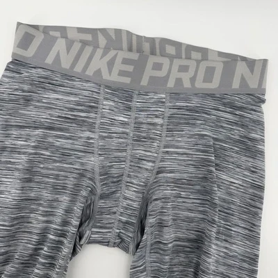 Nike Pro Mens Compression Tights Dri-Fit Athletic Workout Leggings Large gray - Image 1 of 4