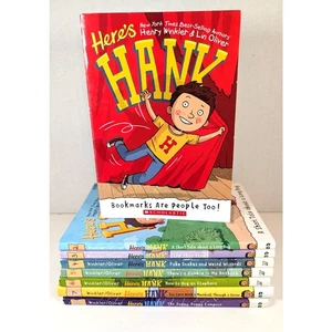 HERE IS HANK Early Chapter Books Series by Henry Winkler vol.1-8 PB SIGNED - Imagen 1 de 6
