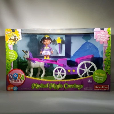 Dora the Explorer MUSICAL MAGIC CARRIAGE Doll Wand Phrases NEW Sealed EXCELLENT - Image 1 of 4
