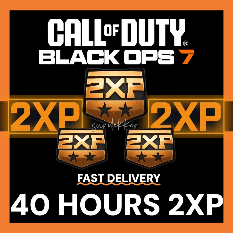 【40 Hours】Call of Duty Black Ops 7 (BO7) Double XP (2XP Tokens)⚡Instant Delivery - Image 1 of 1