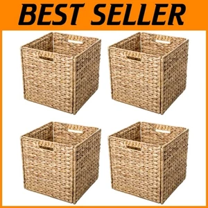 Stylish Hyacinth Storage Baskets - Set of 4 - Picture 1 of 6