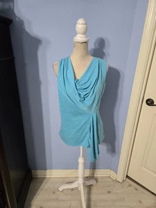 Blusa Rafaella mediana para mujer azul sin mangas - Imagen 1 de 6