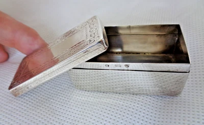 BONITA CAJA TOCADOR GEORGIANA ESCOCESA EDINBURGH c1820 PLATA MACIZA Foto 1 de 4
