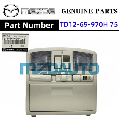 Luz de lectura genuina para consola superior Mazda 6 CX-9 2009-2015 con interruptor de techo corredizo Foto 1 de 4