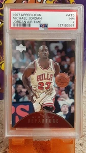 1997-98 Upper Deck Air Time #AT2 Michael Jordan PSA 7 Graded Card NBA 97-98 1998 - Picture 1 of 2