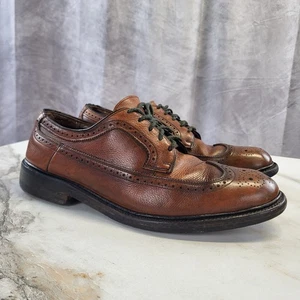 Botín de uñas Florsheim Imperil LongWing de colección punta de ala para hombre talla 8,5 E bronceado - Imagen 1 de 19