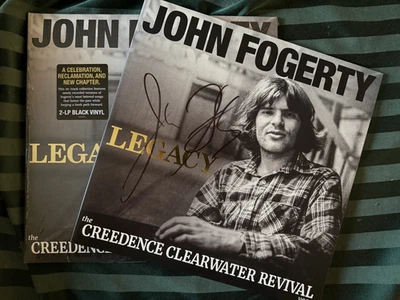 John Fogerty Creedence Clearwater Revival Legacy vinyl signed cover AUTOGRAPHED - Image 1 of 4