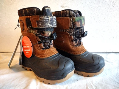 Ozark Trail Brown Black Camo Winter Boot Toddler 7 Insulated Waterproof New! - Image 1 of 4
