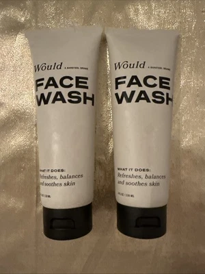 Lot of 2 Tubes Would (A Barstool Brand) Face Wash Each Tube 4 oz New Sealed - Image 1 of 4