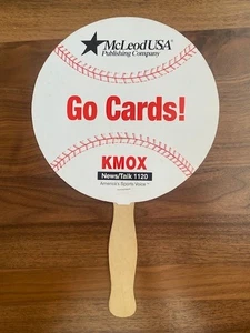  2000 ST. LOUIS CARDINALS NLDS VS ATLANTA BRAVES HANDHELD FAN KMOX McLEOD USA - Bild 1 von 8