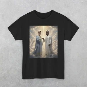 Charlie Kirk & George Floyd In Heaven T-Shirt, Zwei Brüder mit dem Vater - Bild 1 von 8