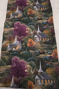 Vintage Cotton Fabric 1.25 Yards X 44" Multicolor Sewing Quilt Craft - Picture 1 of 6