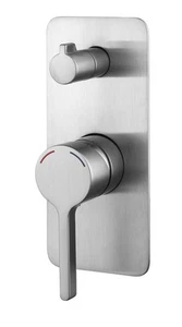 New Bathroom Shower Mixer Tap with Diverter Brushed Nickel ECT Kenzo WT 6509BN - Picture 1 of 2
