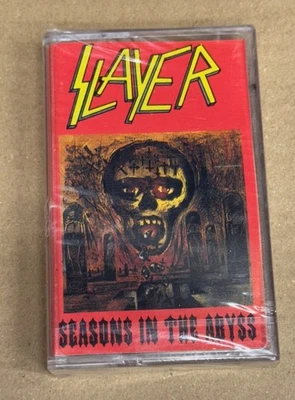 SLAYER - SEASONS IN THE ABYSS (1992) SEALED CASSETTE MADE IN TURKEY - Image 1 of 2