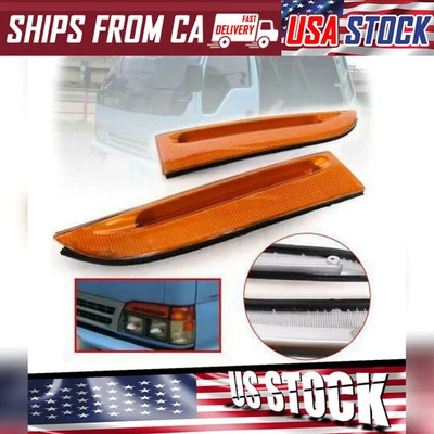 Front Head Lamp Light Marker Reflector Pair For Isuzu Truck Npr Nqr Elf 1993-05 - Image 1 of 4