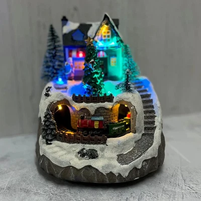 Christmas sound and lights santa train ornament - Image 1 of 2
