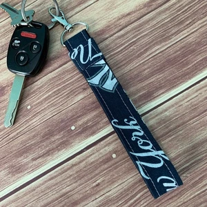 Go Team New York Yankees Baseball inspiriert Schlüsselanhänger Schlüsselanhängsel Armband - Bild 1 von 3