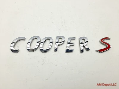 2012 Mini Cooper S R56 R57 R55 Rear Trunk Lid Letter Set 51142755618 51142755618 - Image 1 of 4