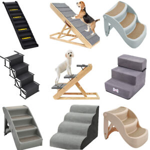 Folding Pet Stair Puppy Dog Cat Foldable Steps Bed Sofa Car Ramp Strong Non Slip