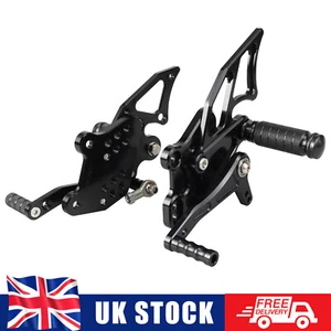 NICECNC Rear Sets Foot Pedals Rearsets Kit For Kawasaki Ninja 300 /EX300 2013-17 - Picture 1 of 8