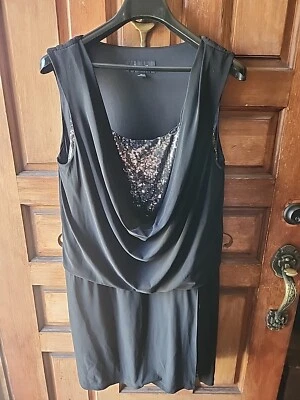 Scarlett Nite  Little black Cocktail  mini Dress size 14 - Image 1 of 4