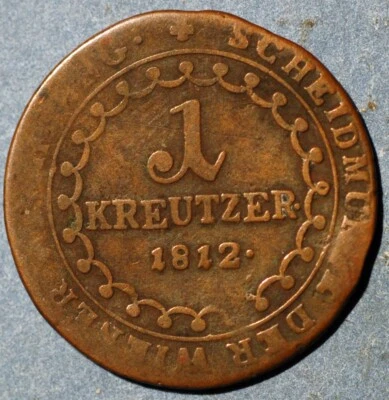 1812 E Kreuzer Austria  Franz II KM# 2112 - Image 1 of 2