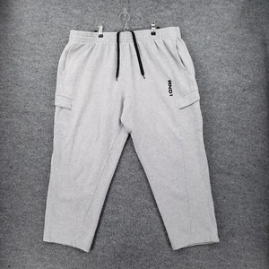 And1 Cargo Sweatpants Men 3XL Gray Elastic Waist Fleece Drawstring Basketball - Picture 1 of 13