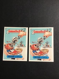1987 Topps GARBAGE PAIL KIDS #458b Rudy Canal X2 -  Sticker Original   - 7355