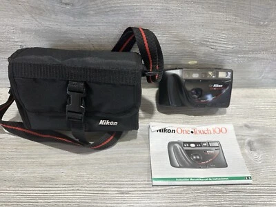 Nikon One Touch 100 35 mm Point & Shoot Film Camera Vintage With Case *Untested* - Image 1 of 4