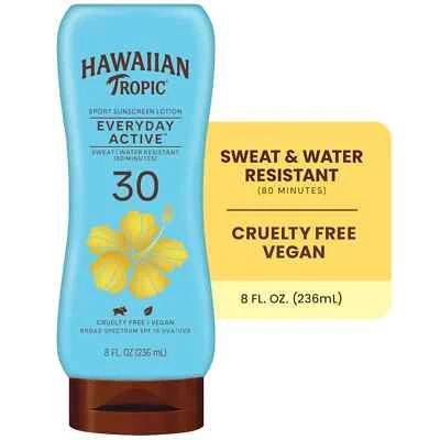 Hawaiian Tropic Everyday Active Sunscreen Lotion, 30 SPF, 8 fl oz, Adult - Image 1 of 4