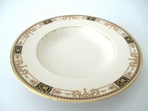 Antike SYRAKUS CHINA vergoldet "Webster" Bone China Suppenschüssel 8,75" Durchmesser Vintage - Bild 1 von 10