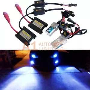 880 10000K Digital HID Conversion Kit Fog light Deep Blue DC Slim Ballasts A1 - Picture 1 of 7