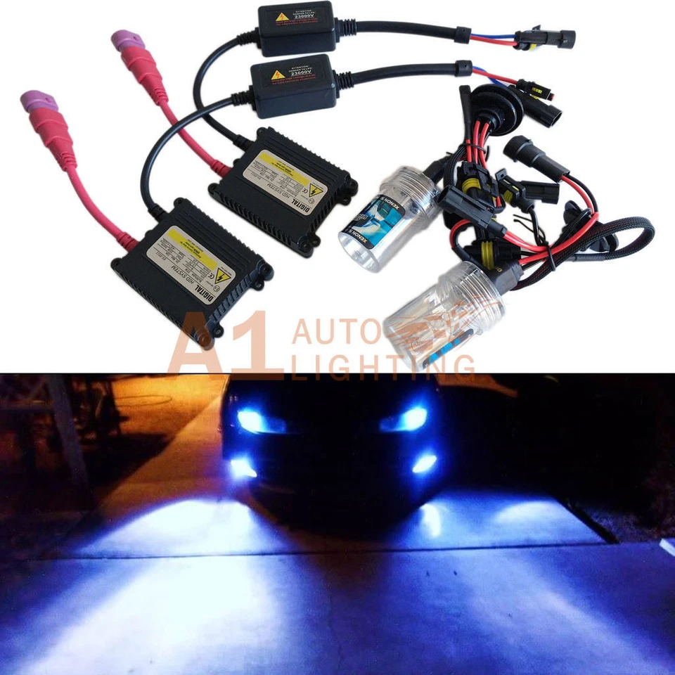 880 10000K Digital HID Conversion Kit Fog light Deep Blue DC Slim Ballasts A1 - Image 1 of 4