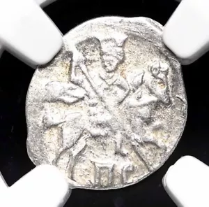 RUSSIA. Ivan IV "The Terrible", 1533-1584. Silver Kopek, Novgorod mint, NGC AU55 - Picture 1 of 4