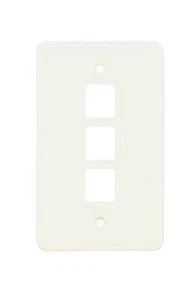 Versatap Faceplate, 3-Port, White MFR #: AT30-3-15 - Picture 1 of 2