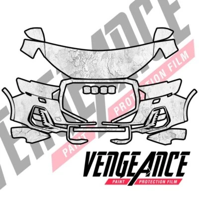 2025 Audi Q7 Premium Frontal Pre-Cut Paint Protection Film Clear Bra PPF - Image 1 of 4