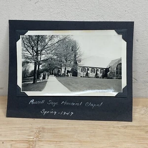 1949 Foto Russel Sage Memorial Chapel Kirche East Northfield Ma Spring B21 - Bild 1 von 3