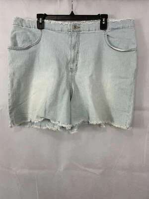 Pantalones Cortos Jeans Vintage L.A. Azul Talla Grande 22W Elastizados Sexy Tiro Alto Ligeros E3 Foto 1 de 4