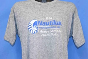 vtg 80s NAUTILUS SPORTS MEDICAL FITNESS SEMINAR RAYON TRI BLEND 1984 t-shirt M - Picture 1 of 5