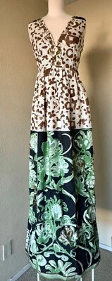 Emilio Pucci Firenze Gown Long Dress Embroidery Size 6 Made in Italy - Image 1 of 4