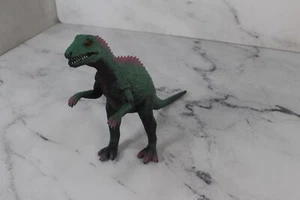 Vintage Dinosaur Toy Rubber T-Rex  Green Tyrannosaurus - Picture 1 of 4
