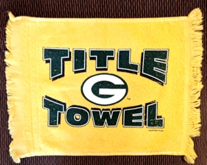 NFL Green Bay Packers gelbes Titelhandtuch, 11" x 17" - Bild 1 von 1