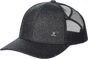 Ariat Womens Adjustable Snapback Cap Hat (Black Glitter) - Picture 1 of 3