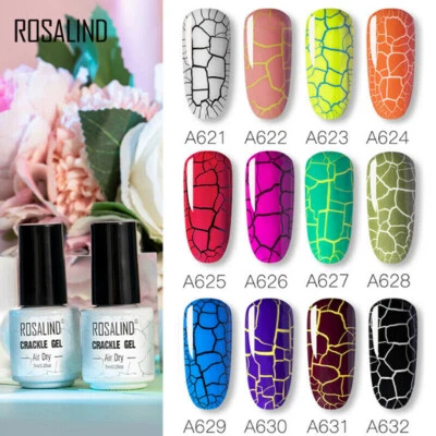 Rosalind Crackle Gel Nagellack Für Nail Art Maniküre Set Luft Trocknen  ① - Bild 1 von 4