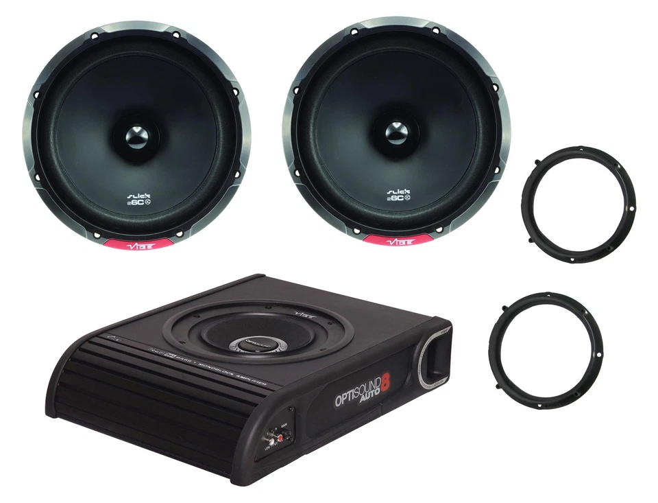 Underseat Subwoofer Front Rear Door Speaker 6.5" Adapter Kit For Seat Leon 05-13 - Image 1 of 1