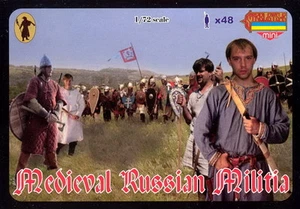 Strelets-R 1/72 M048 Medieval Russian Militia (48 Figures, 12 Poses) - Picture 1 of 4