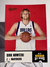 2010-11 Absolute Memorabilia Panini All-Stars Dirk Nowitzki #21 HOF